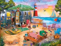 Masterpieces Oceanside camping - puzzle image