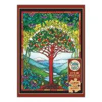 Cobble Hill Tree of Life Stained Glass - puzzle image
