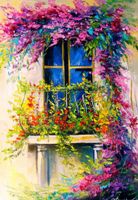 Enjoy Blooming Balcony - puzzle image