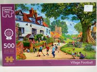 Corner Piece Village Football - obrázek puzzlí