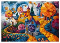 Travel Puzzles Joyful Countryside - obrázek puzzlí