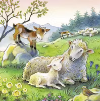 Ravensburger Cuddle time 2/3 Sheep - obrázek puzzlí