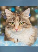 Perfectly Puzzling Blue Cat - puzzle image