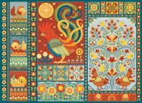 Cobble Hill Scandi Chicken Quilt - image du puzzle
