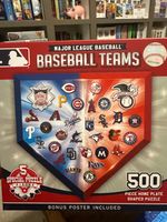 Masterpieces MLB Logo Shaped Puzzle - puzzle image