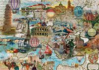 Schmidt Hit-air ballon Clichy through europe - obrázek puzzlí