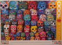 Eurographics Traditional Mexican Skulls - puzzle image