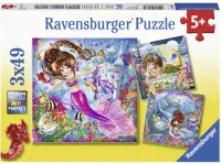 Ravensburger Charming Mermaids 3x49p - puzzle image