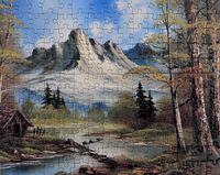 Running Press Bob Ross: Happy Little Puzzles - Landscape - obrázek puzzlí