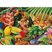 Corner Piece Jungle Animals - puzzle image