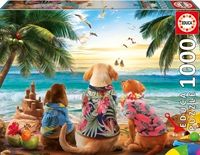 Educa Dogs in the Beach - obrázek puzzlí
