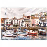 Gibsons The West Country - Brixham Harbour - puzzle image