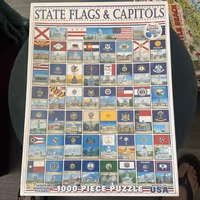 White Mountain State Flags & Capitols - puzzle image