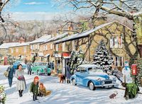 Ravensburger Happy Days No. 9 Village Life - A Snowy New Year - puzzle image
