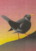 Happily Blackbird - obrázek puzzlí