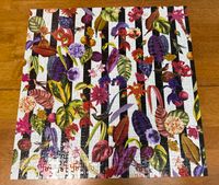 Galison Flowers on stripes - puzzle image