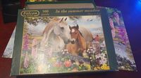 Falcon In the summer meadow - puzzle image