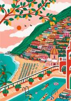 Trefl The art of the colour: Positano, Italy - obrázek puzzlí
