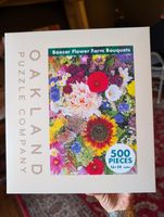 Oakland Puzzle Company Boxcar Flower Farm Bouquets - obrázek puzzlí