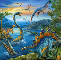 Ravensburger Dinosaur Fascination 1/3 - obrázek puzzlí