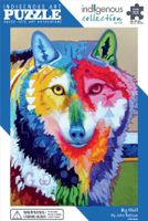 Indigenous Art Puzzle Big Wolf - puzzle image