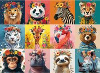 MJYPHDM Beautiful Wild Animals - puzzle image