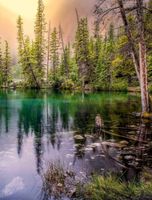 Blanc Grassi Lakes, Alberta Canada - puzzle image