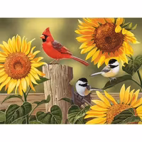Bits and Pieces Sunflowers and Songbirds - obrázek puzzlí