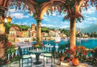Clementoni Balcony view in Lake Como - puzzle image