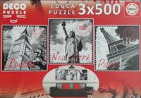 Educa Puzzle 3x500 Big Cities: London - image du puzzle