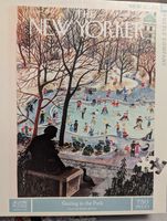 New York Puzzle Company Skating in the park - puzzle image