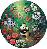 Grovely Jungle Panda - puzzle image