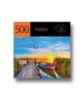 GiftCraft Boat in sunset - puzzle image