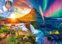 Schmidt Iceland: Night and day - obrázek puzzlí