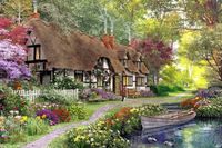 Rebo Games Woodland walk cottage - obrázek puzzlí