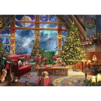 Trefl Christmas in the mountains - obrázek puzzlí