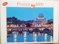 Bookmark Rom bei Nacht, Tiberbrücke - image du puzzle