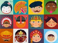 Really Decent Gifts Faces of the World - puzzle image