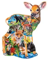 Masterpieces Shapes - Fawn Friends - puzzle image