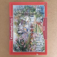 Castorland Yellow house with picket fence - puzzle image