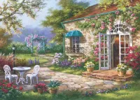 Art Puzzle Spring Patio II - puzzle image