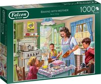 Falcon Baking with Mother - puzzle image