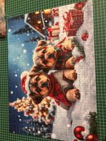Pieces & Peace Christmas Puppies - puzzle image