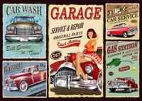 Grafika Retro Car Service - puzzle image