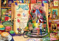 Bluebird Life is an Open Book Paris - obrázek puzzlí