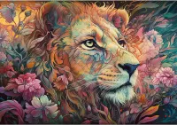 Wentworth Wooden Puzzles Fierce Florals - obrázek puzzlí