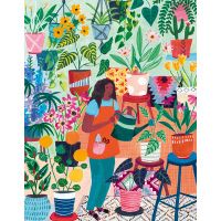 Pieces & Peace Plant Lady - puzzle image
