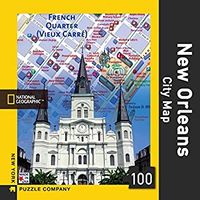 New York Puzzle Company New Orleans City Map - puzzle image