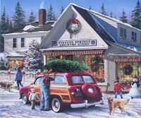 RoseArt Christmas General Store - puzzle image