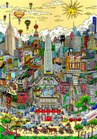 Andrews + Blaine Pigeons Droppin' In on NYC - puzzle image